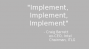 NTP -Tom McEnery: "Implement, Implement, Implement" [VIDEO]